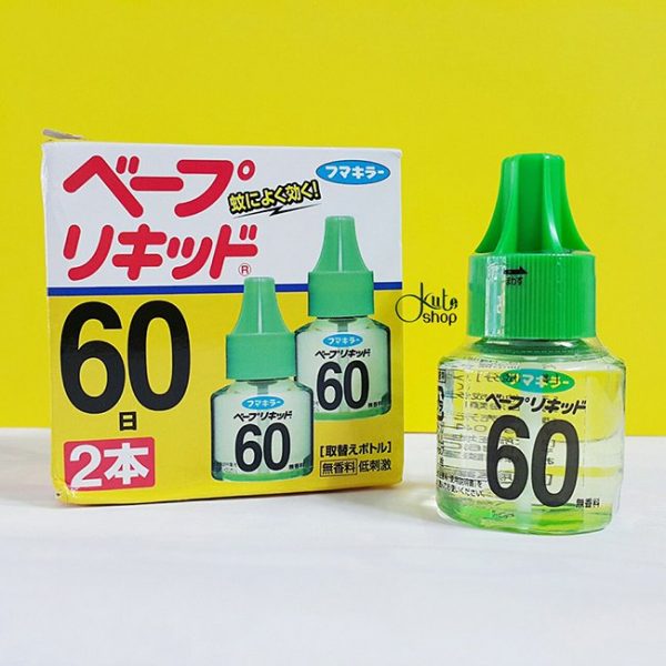 Tinh dầu để chạy máy xông đuổi muỗi 60 ngày Earth Chem Nhật hộp 2 x 45ml -  Kute Shop